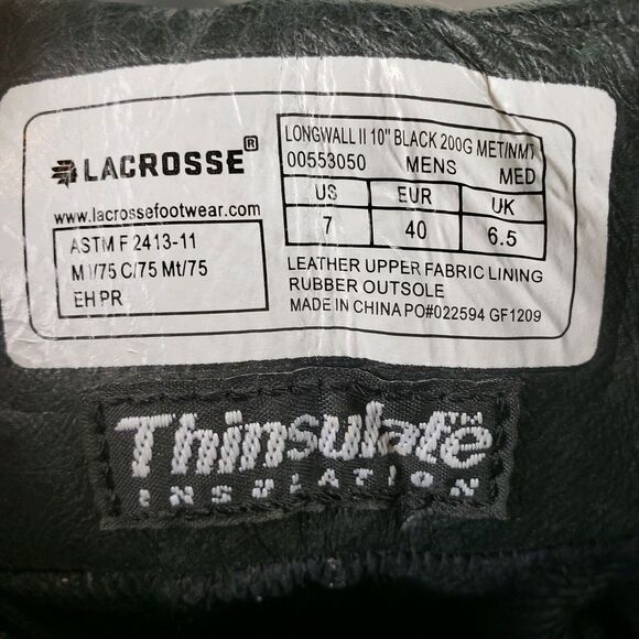 Lacrosse Longwall II Mining Boots 7 M - Picture 5 of 12